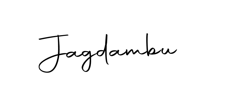 Design your own signature with our free online signature maker. With this signature software, you can create a handwritten (Autography-DOLnW) signature for name Jagdambu. Jagdambu signature style 10 images and pictures png