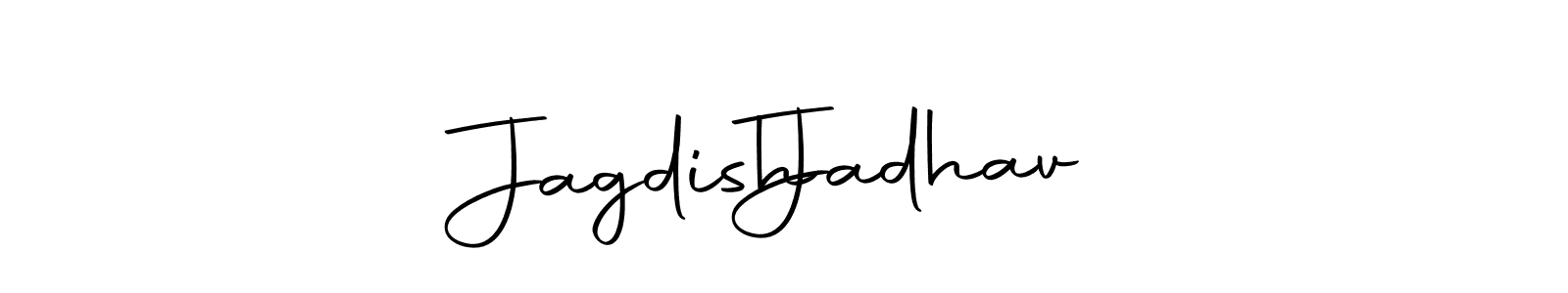 Design your own signature with our free online signature maker. With this signature software, you can create a handwritten (Autography-DOLnW) signature for name Jagdish   Jadhav. Jagdish   Jadhav signature style 10 images and pictures png