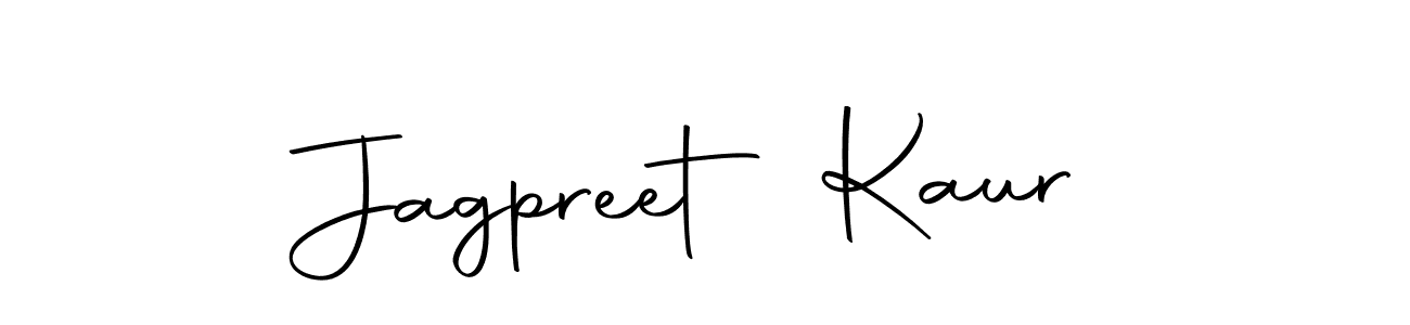 How to make Jagpreet Kaur name signature. Use Autography-DOLnW style for creating short signs online. This is the latest handwritten sign. Jagpreet Kaur signature style 10 images and pictures png