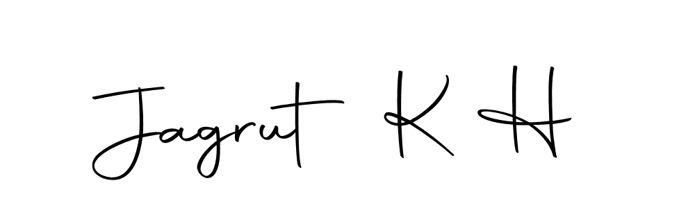 Make a beautiful signature design for name Jagrut K H. With this signature (Autography-DOLnW) style, you can create a handwritten signature for free. Jagrut K H signature style 10 images and pictures png