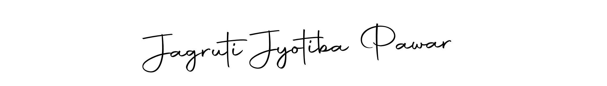 How to make Jagruti Jyotiba Pawar name signature. Use Autography-DOLnW style for creating short signs online. This is the latest handwritten sign. Jagruti Jyotiba Pawar signature style 10 images and pictures png