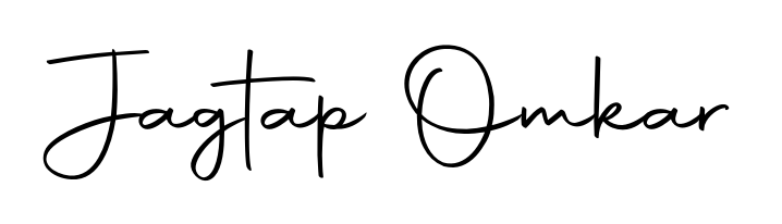 Express your personality with a custom Jagtap Omkar signature crafted with Autography-DOLnW typography. Free transparent PNG download available. Jagtap Omkar signature style 10 images and pictures png