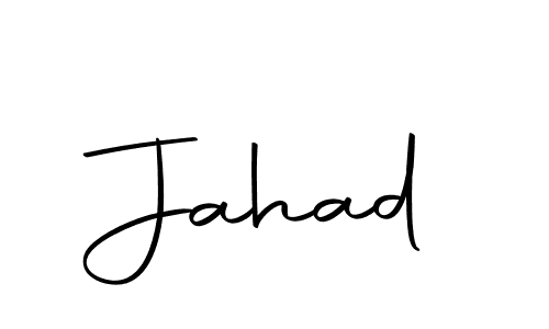 Design your own signature with our free online signature maker. With this signature software, you can create a handwritten (Autography-DOLnW) signature for name Jahad. Jahad signature style 10 images and pictures png