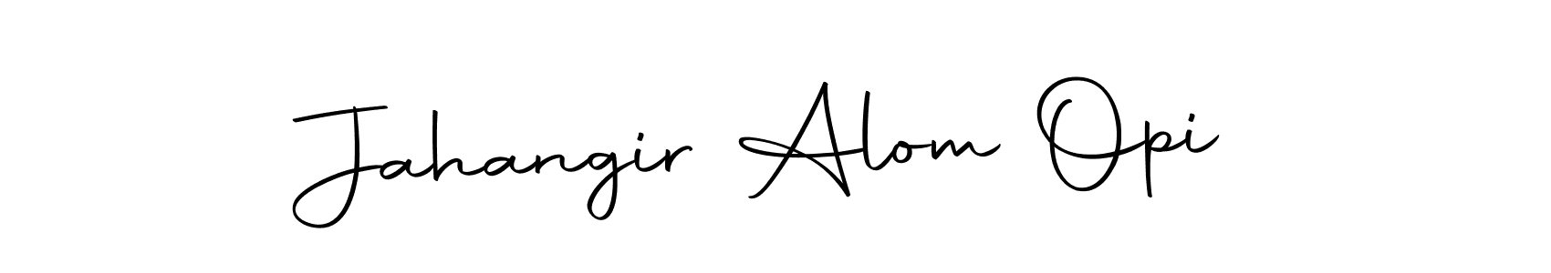 Use a signature maker to create a handwritten signature online. With this signature software, you can design (Autography-DOLnW) your own signature for name Jahangir Alom Opi. Jahangir Alom Opi signature style 10 images and pictures png
