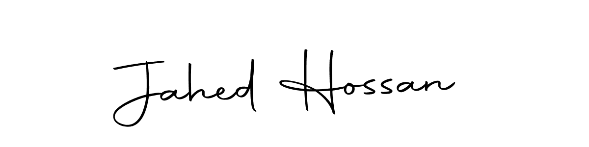 Design your own signature with our free online signature maker. With this signature software, you can create a handwritten (Autography-DOLnW) signature for name Jahed Hossan. Jahed Hossan signature style 10 images and pictures png