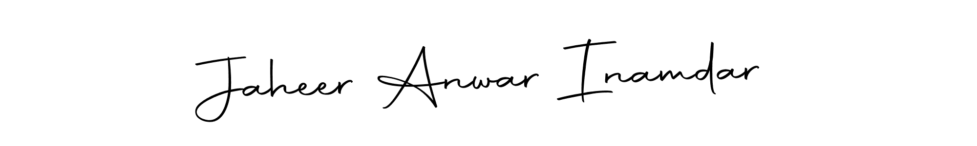 Create a beautiful signature design for name Jaheer Anwar Inamdar. With this signature (Autography-DOLnW) fonts, you can make a handwritten signature for free. Jaheer Anwar Inamdar signature style 10 images and pictures png