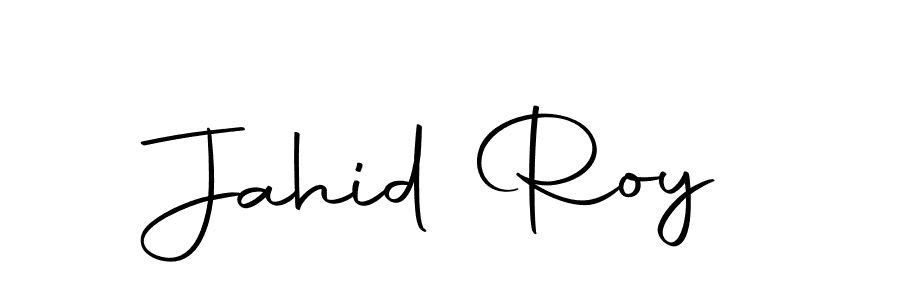 How to make Jahid Roy name signature. Use Autography-DOLnW style for creating short signs online. This is the latest handwritten sign. Jahid Roy signature style 10 images and pictures png