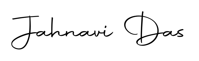 Upgrade your professional image with Jahnavi Das signature created with Autography-DOLnW font. Fast, free, and watermark-free download. Jahnavi Das signature style 10 images and pictures png