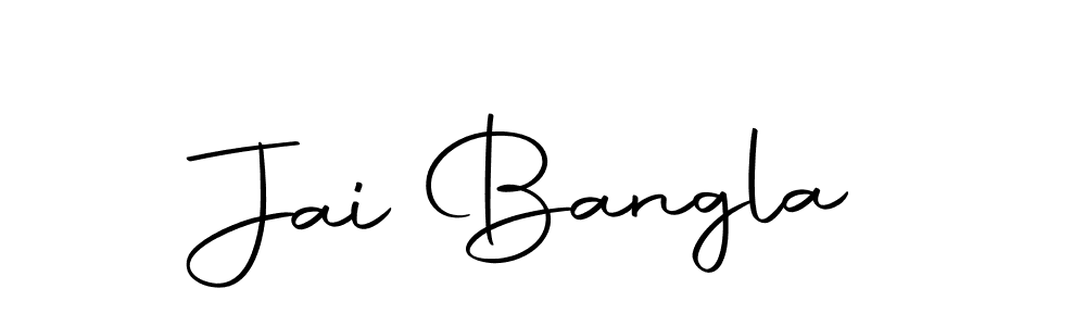 Design your own signature with our free online signature maker. With this signature software, you can create a handwritten (Autography-DOLnW) signature for name Jai Bangla. Jai Bangla signature style 10 images and pictures png