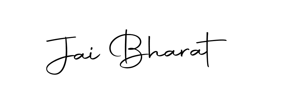 Use a signature maker to create a handwritten signature online. With this signature software, you can design (Autography-DOLnW) your own signature for name Jai Bharat. Jai Bharat signature style 10 images and pictures png