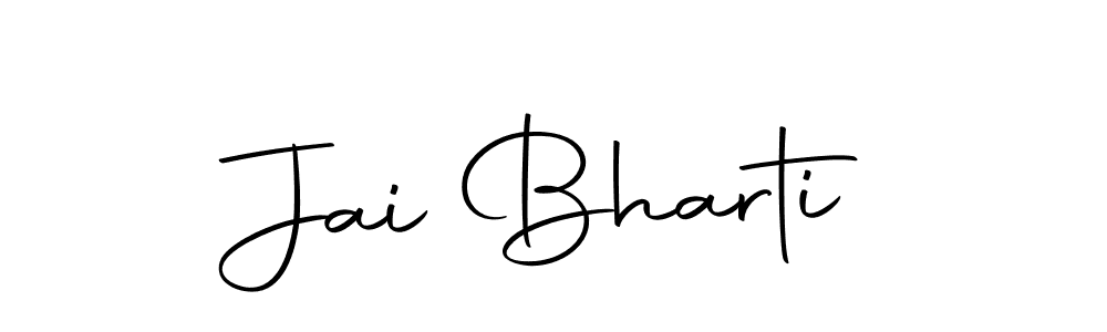 Design your own signature with our free online signature maker. With this signature software, you can create a handwritten (Autography-DOLnW) signature for name Jai Bharti. Jai Bharti signature style 10 images and pictures png