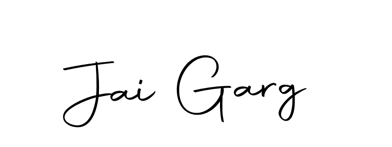 Use a signature maker to create a handwritten signature online. With this signature software, you can design (Autography-DOLnW) your own signature for name Jai Garg. Jai Garg signature style 10 images and pictures png