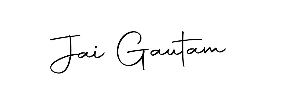 Use a signature maker to create a handwritten signature online. With this signature software, you can design (Autography-DOLnW) your own signature for name Jai Gautam. Jai Gautam signature style 10 images and pictures png