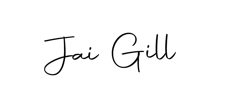 Design your own signature with our free online signature maker. With this signature software, you can create a handwritten (Autography-DOLnW) signature for name Jai Gill. Jai Gill signature style 10 images and pictures png