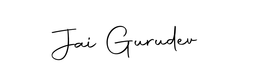 Also we have Jai Gurudev name is the best signature style. Create professional handwritten signature collection using Autography-DOLnW autograph style. Jai Gurudev signature style 10 images and pictures png