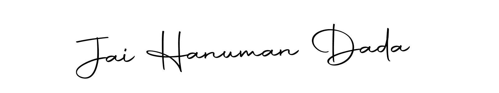 How to make Jai Hanuman Dada name signature. Use Autography-DOLnW style for creating short signs online. This is the latest handwritten sign. Jai Hanuman Dada signature style 10 images and pictures png