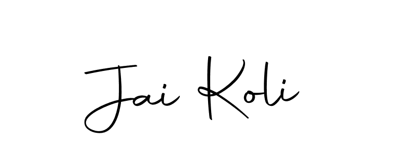 Make a short Jai Koli signature style. Manage your documents anywhere anytime using Autography-DOLnW. Create and add eSignatures, submit forms, share and send files easily. Jai Koli signature style 10 images and pictures png