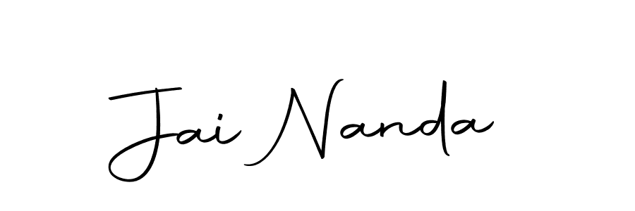 The best way (Autography-DOLnW) to make a short signature is to pick only two or three words in your name. The name Jai Nanda include a total of six letters. For converting this name. Jai Nanda signature style 10 images and pictures png