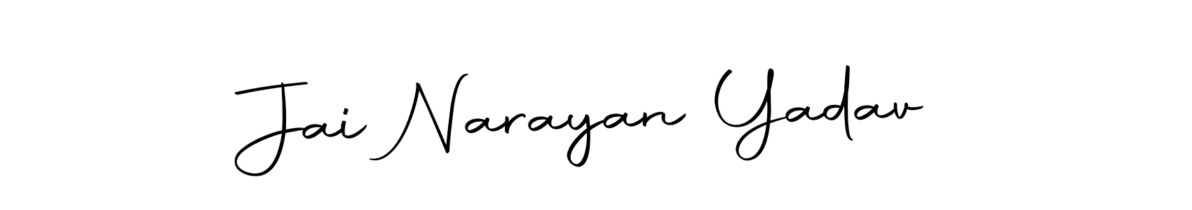 Make a beautiful signature design for name Jai Narayan Yadav. With this signature (Autography-DOLnW) style, you can create a handwritten signature for free. Jai Narayan Yadav signature style 10 images and pictures png