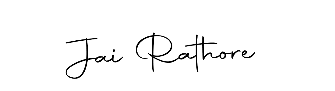 How to make Jai Rathore name signature. Use Autography-DOLnW style for creating short signs online. This is the latest handwritten sign. Jai Rathore signature style 10 images and pictures png