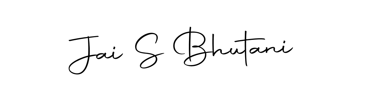 You should practise on your own different ways (Autography-DOLnW) to write your name (Jai S Bhutani) in signature. don't let someone else do it for you. Jai S Bhutani signature style 10 images and pictures png