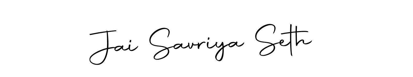 Make a beautiful signature design for name Jai Savriya Seth. Use this online signature maker to create a handwritten signature for free. Jai Savriya Seth signature style 10 images and pictures png