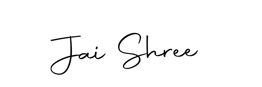 Use a signature maker to create a handwritten signature online. With this signature software, you can design (Autography-DOLnW) your own signature for name Jai Shree. Jai Shree signature style 10 images and pictures png