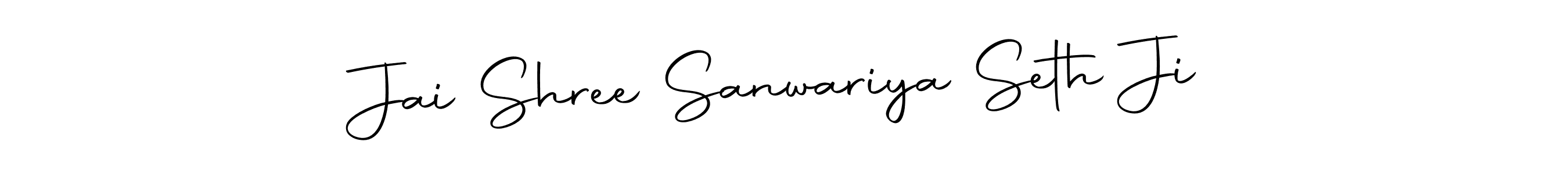 How to make Jai Shree Sanwariya Seth Ji name signature. Use Autography-DOLnW style for creating short signs online. This is the latest handwritten sign. Jai Shree Sanwariya Seth Ji signature style 10 images and pictures png