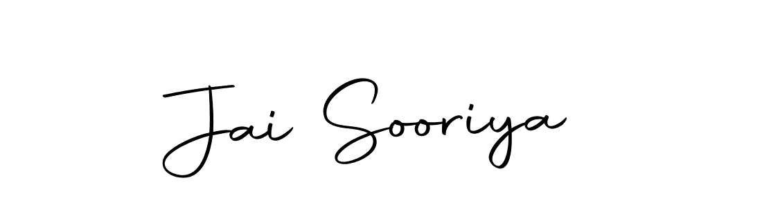 How to make Jai Sooriya name signature. Use Autography-DOLnW style for creating short signs online. This is the latest handwritten sign. Jai Sooriya signature style 10 images and pictures png