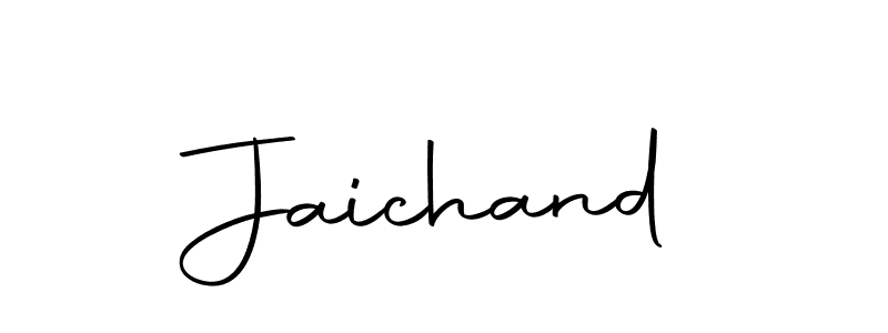 Design your own signature with our free online signature maker. With this signature software, you can create a handwritten (Autography-DOLnW) signature for name Jaichand. Jaichand signature style 10 images and pictures png