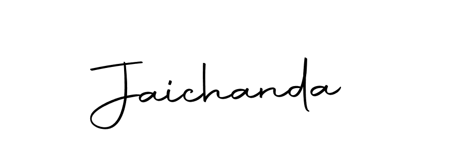 Use a signature maker to create a handwritten signature online. With this signature software, you can design (Autography-DOLnW) your own signature for name Jaichanda. Jaichanda signature style 10 images and pictures png
