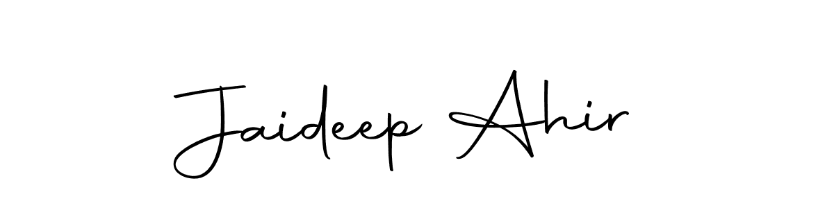 Make a beautiful signature design for name Jaideep Ahir. With this signature (Autography-DOLnW) style, you can create a handwritten signature for free. Jaideep Ahir signature style 10 images and pictures png