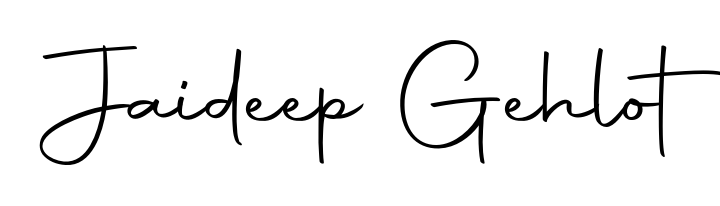 The Autography-DOLnW font transforms the name Jaideep Gehlot into an executive sign with sharp precision and distinguished character. Jaideep Gehlot signature style 10 images and pictures png