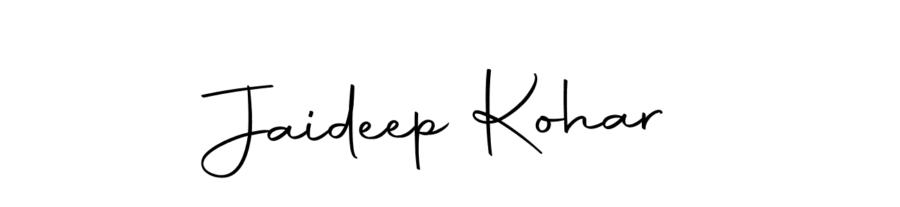 Create a beautiful signature design for name Jaideep Kohar. With this signature (Autography-DOLnW) fonts, you can make a handwritten signature for free. Jaideep Kohar signature style 10 images and pictures png