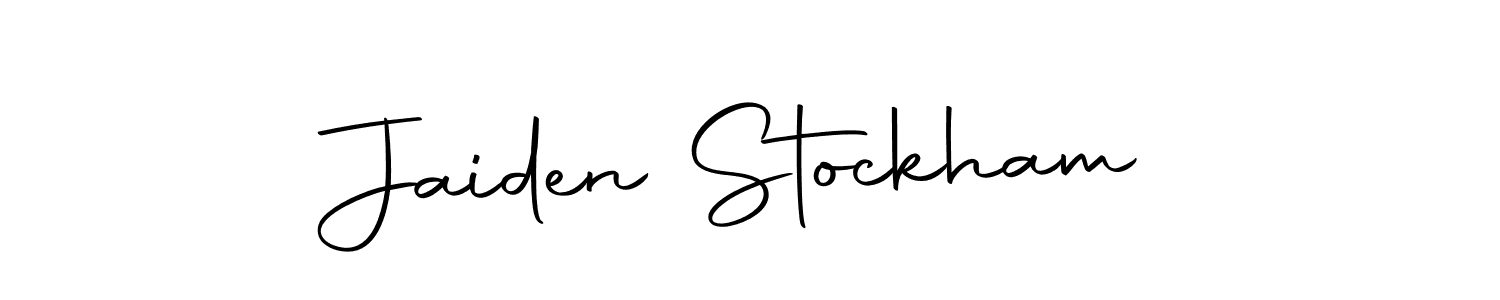 The best way (Autography-DOLnW) to make a short signature is to pick only two or three words in your name. The name Jaiden Stockham include a total of six letters. For converting this name. Jaiden Stockham signature style 10 images and pictures png