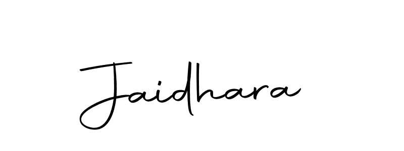 Design your own signature with our free online signature maker. With this signature software, you can create a handwritten (Autography-DOLnW) signature for name Jaidhara. Jaidhara signature style 10 images and pictures png