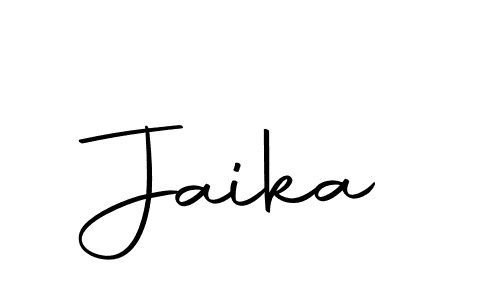 Design your own signature with our free online signature maker. With this signature software, you can create a handwritten (Autography-DOLnW) signature for name Jaika. Jaika signature style 10 images and pictures png