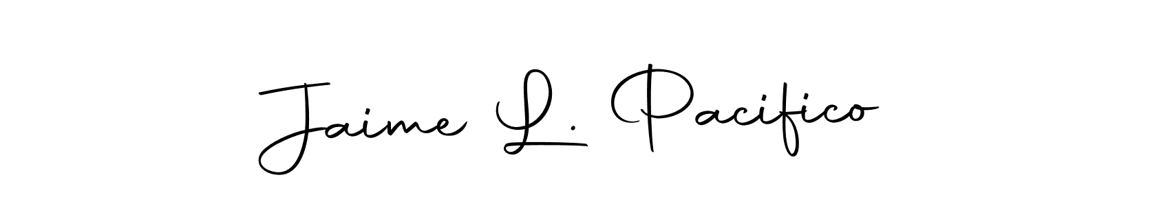 Make a beautiful signature design for name Jaime L. Pacifico. With this signature (Autography-DOLnW) style, you can create a handwritten signature for free. Jaime L. Pacifico signature style 10 images and pictures png