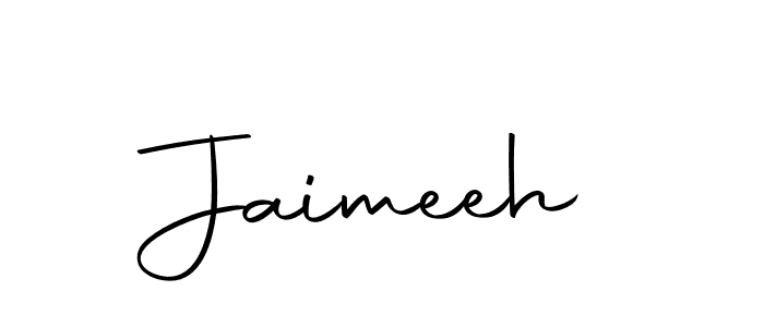 Use a signature maker to create a handwritten signature online. With this signature software, you can design (Autography-DOLnW) your own signature for name Jaimeeh. Jaimeeh signature style 10 images and pictures png