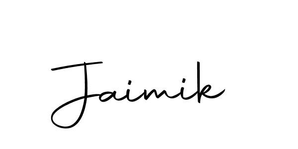 How to make Jaimik name signature. Use Autography-DOLnW style for creating short signs online. This is the latest handwritten sign. Jaimik signature style 10 images and pictures png