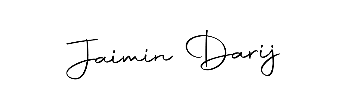 Design your own signature with our free online signature maker. With this signature software, you can create a handwritten (Autography-DOLnW) signature for name Jaimin Darij. Jaimin Darij signature style 10 images and pictures png