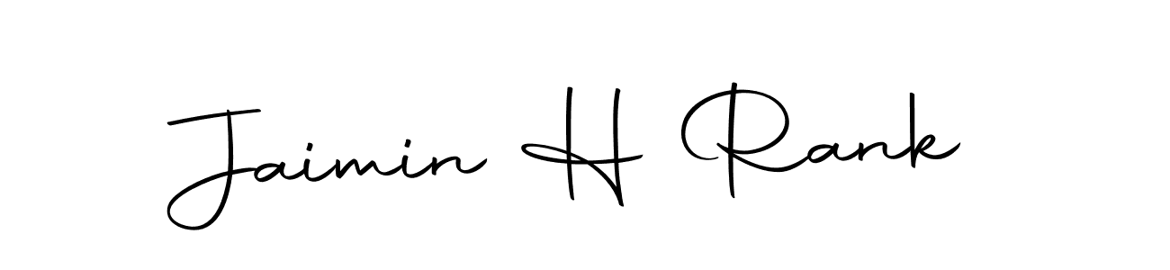 Design your own signature with our free online signature maker. With this signature software, you can create a handwritten (Autography-DOLnW) signature for name Jaimin H Rank. Jaimin H Rank signature style 10 images and pictures png