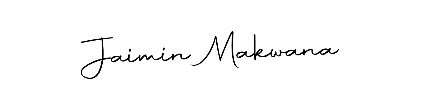 How to make Jaimin Makwana name signature. Use Autography-DOLnW style for creating short signs online. This is the latest handwritten sign. Jaimin Makwana signature style 10 images and pictures png