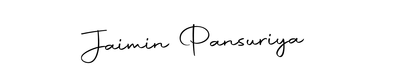 Make a beautiful signature design for name Jaimin Pansuriya. With this signature (Autography-DOLnW) style, you can create a handwritten signature for free. Jaimin Pansuriya signature style 10 images and pictures png