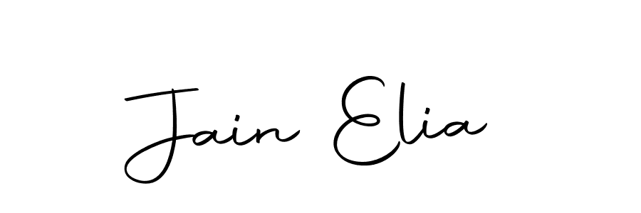 Create a beautiful signature design for name Jain Elia. With this signature (Autography-DOLnW) fonts, you can make a handwritten signature for free. Jain Elia signature style 10 images and pictures png