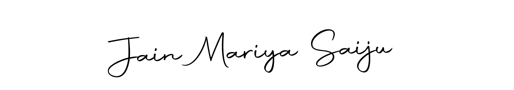 Make a short Jain Mariya Saiju signature style. Manage your documents anywhere anytime using Autography-DOLnW. Create and add eSignatures, submit forms, share and send files easily. Jain Mariya Saiju signature style 10 images and pictures png