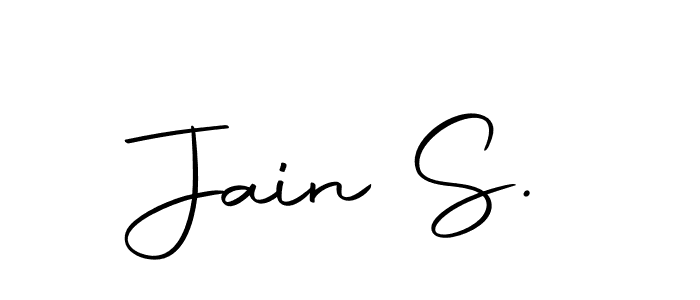 Make a beautiful signature design for name Jain S.. Use this online signature maker to create a handwritten signature for free. Jain S. signature style 10 images and pictures png