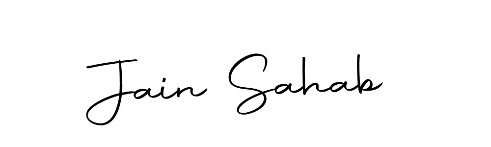 if you are searching for the best signature style for your name Jain Sahab. so please give up your signature search. here we have designed multiple signature styles  using Autography-DOLnW. Jain Sahab signature style 10 images and pictures png