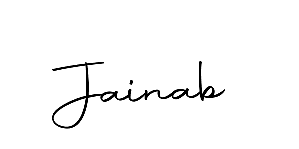 You should practise on your own different ways (Autography-DOLnW) to write your name (Jainab) in signature. don't let someone else do it for you. Jainab signature style 10 images and pictures png