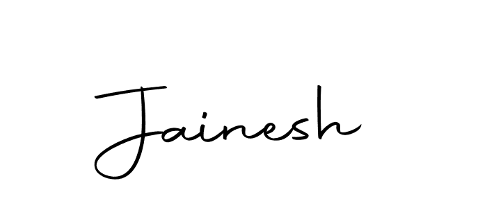 Use a signature maker to create a handwritten signature online. With this signature software, you can design (Autography-DOLnW) your own signature for name Jainesh. Jainesh signature style 10 images and pictures png